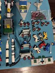 Vintage LEGO Classic Space, Town, Airport, Police,& Fire Department Lot Minifigs