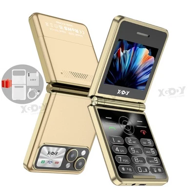XGODY Smartphone Klapp Handy 2,4" Ohne Vertrag Dual SIM Seniorehandy Komfortable GSM-