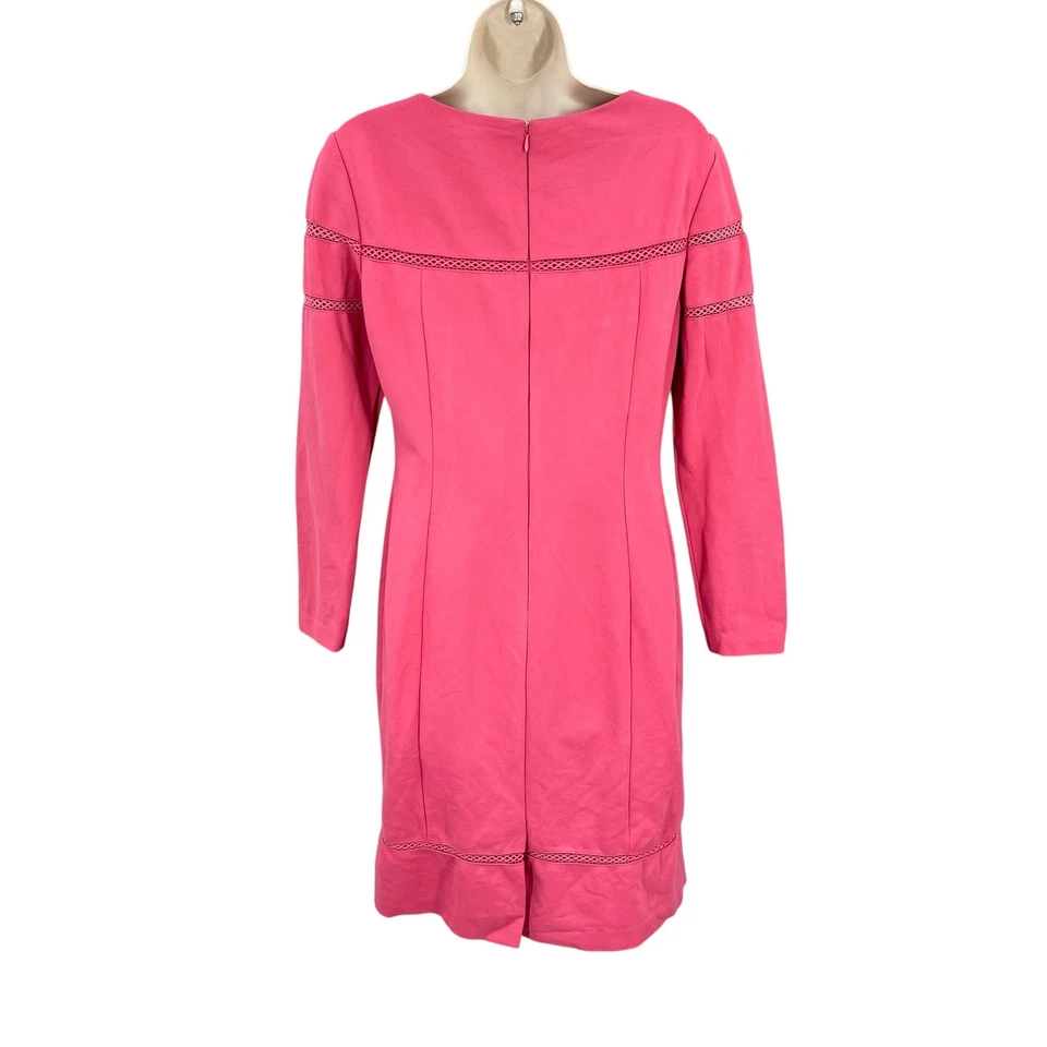 Vestido Antonio Melani Coquette Mujer Femenino Rosa Funda Forrada Oficina Talla 6 Foto 2 de 4