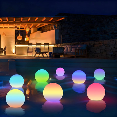 Floating Pool Lights, 3-Inch Rechargeable LED Balls, Color Changing Glowing Orb