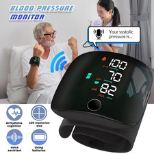 Wrist Blood Pressure Monitor Smart Automatic BP Cuff Heart Rate Gauge Machine US