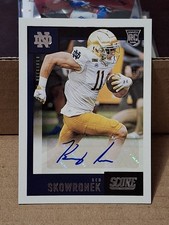 2021 BEN SKOWRONEK SCORE AUTOGRAPHED AUTO ROOKIE CARD RC #SA-BSK NOTRE DAME . rookie card picture