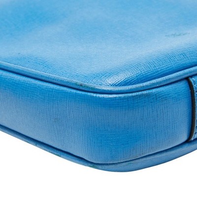 Fendi Business Bag Briefcase Document 7VA339 Light Blue Leather Me