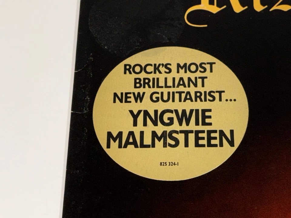 Yngwie J Malmsteen Rising Force Vinyl LP 1984 Polydor Promo Neo Classical Metal Foto 3 de 4