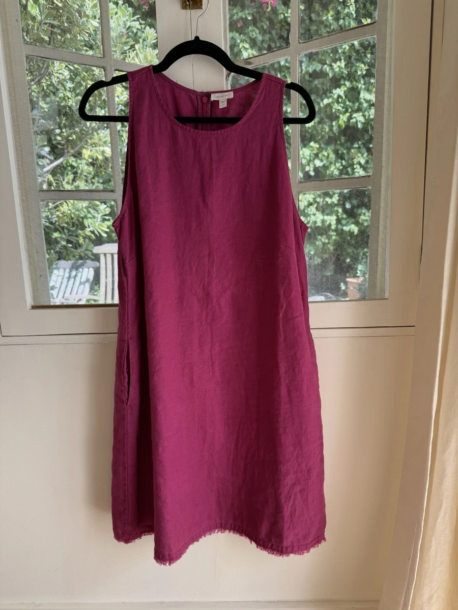 my bodhi linen tunic dress Linen Tunic Dress with Lace main image 0