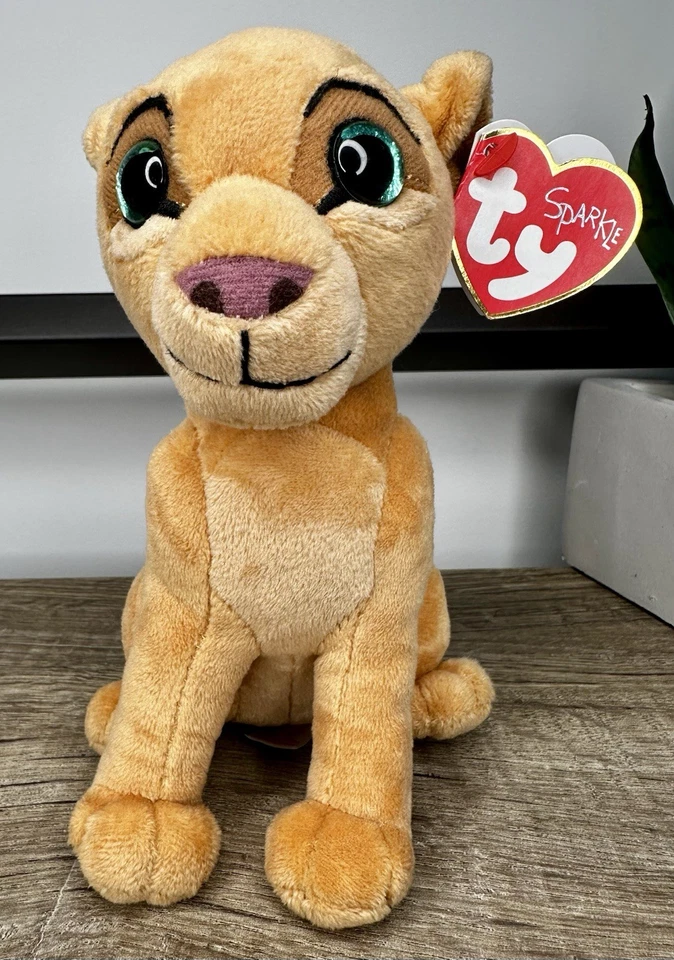 TY Beanie Baby - NALA el León (Disney Rey León) (8 pulgadas) COMO NUEVO con ETIQUETAS limpias Foto 2 de 4