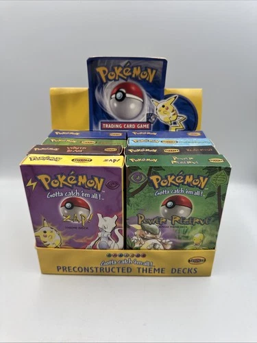 Lot of 8 Pokémon TCG Boxes (BOXES ONLY, NO CARDS) - ZAP Theme Deck - Power Reser