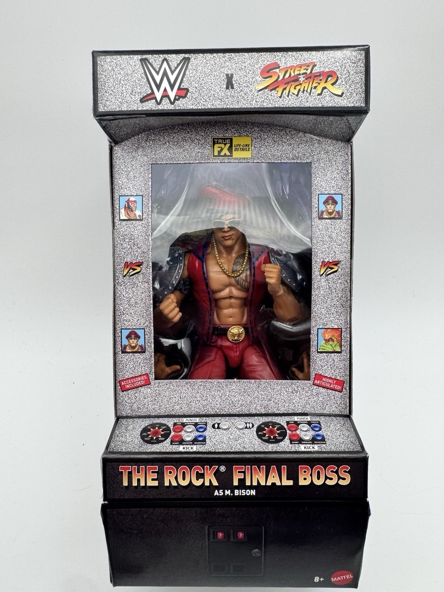 WWE Street Fighter The Rock Final Boss M. Bison | eBay
