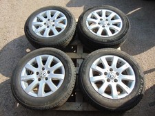 VW Touran Alloy wheels 1T3 10-15 Set of 4 15" 6.5J 5x112 1K0601025 195/65/15