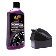 Meguiars Endurance Reifengel 473ml + Schwamm Set Wet Look UV Schutz