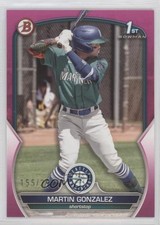 2023 Bowman Prospects Fuchsia 155/299 Martin Gonzalez #BP-28 wq8