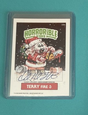 Horrorible Kids Celebrity Auto Terrifier 3 Art The Clown Santa 15/50 Pingitore