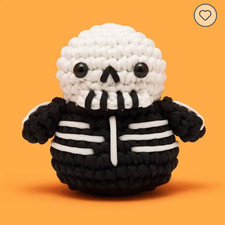 NEW: Woobles Glow in the Dark Edgar the Skeleton B N Exclusive RARE 2025