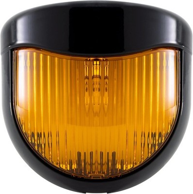 RecPro RV 12V Porch Light with Amber Lens | RV Utility Light Fixture for Motorho