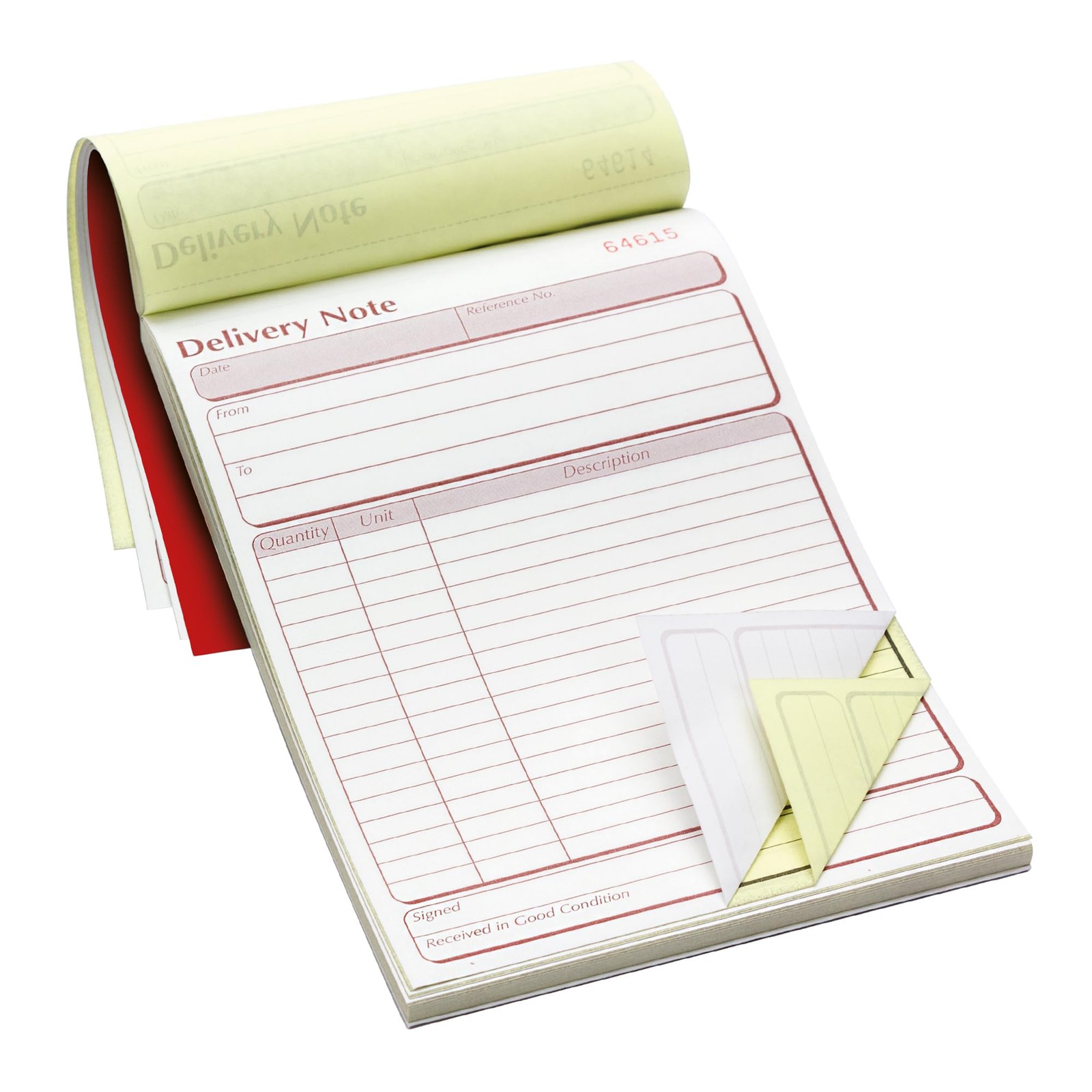 1 x Pukka PAD NCR Duplicate DELIVERY Note Book. 50 CARBONLESS Sets Multi