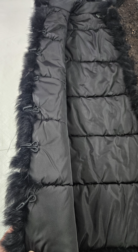 Chaleco Bogner Mujer XS 4 Marrón Negro Piel de Conejo Lana Mezcla de Cachemira Sin Mangas - Imagen 8 de 14