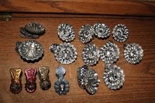 16 Victorian Christmas Tree Clip On Candle Holders Antique Tin Metal Lot AS IS
