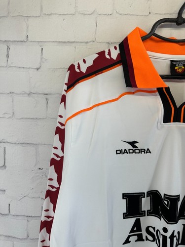 AS ROMA ITALY 1998 1999 RETRO VINTAGE FOOTBALL SHIRT JERSEY AWAY SIZE LARGE - Picture 3 of 11