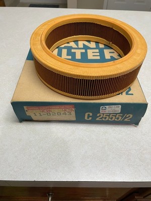 C2555/2 MANN Air Filter Fits 83-87 Renault, 68-73 Saab N.O.S.