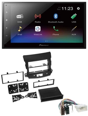 Pioneer USB Bluetooth DAB 2DIN MP3 Autoradio für Citroen C-Crosser Mitsubishi Ou - Bild 1 von 4