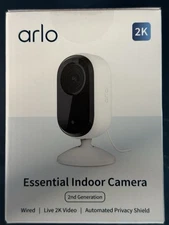 Arlo Essential Indoor Camera (2nd Gen) Wired, 2K, Model VMC3060 ~ NEW SEALED
