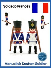 PLAYMOBIL CUSTOM FRANZÖSISCHER SOLDAT INFANTERIE NAPOLEONISCHE KRIEGE Gewehr