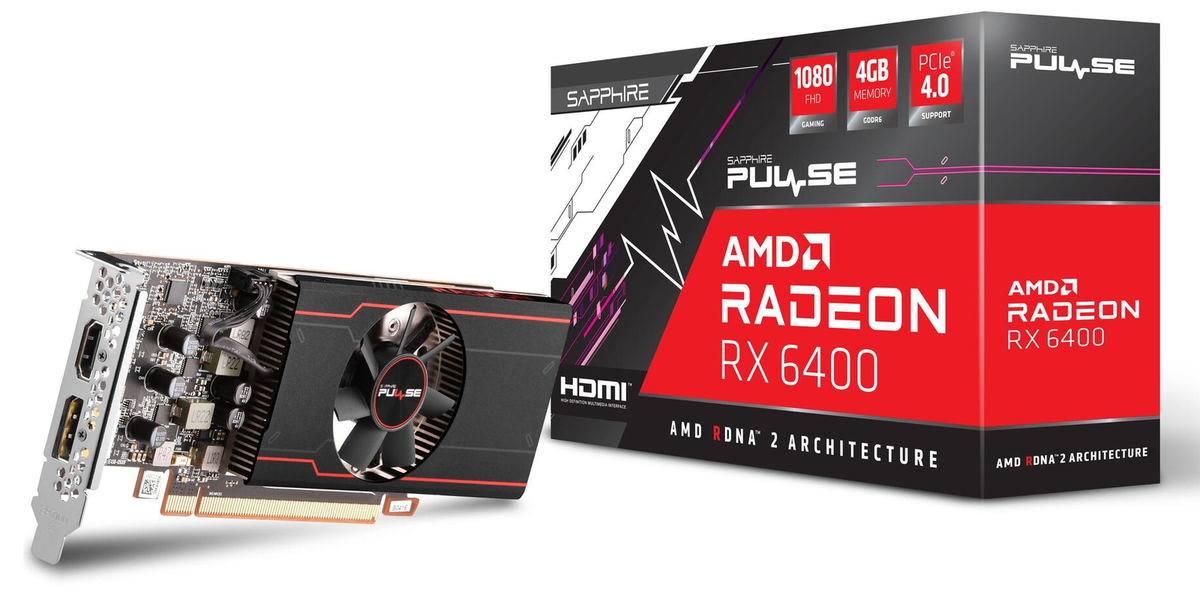 Sapphire Pulse AMD Radeon RX 6400 4GB GDDR6 Graphics Card | eBay Sapphire Pulse AMD Radeon RX 6400 4GB GDDR6 Graphics Card | eBay