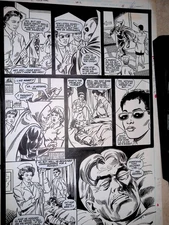Original comic art Infinity Inc, Annual 2page11 Lou Manna /dezungia art