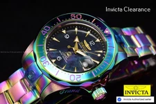Invicta Grand Diver Men's 38mm MOP Dial Quartz IRIDESCENT Tone RAINBOW SS Watch