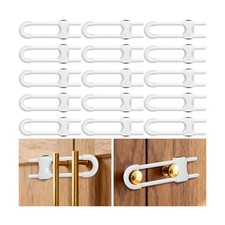 Modacraft 15Pcs Cabinet Locks Baby Proofing  U Shaped Adjustable Child Safet...