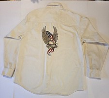 Harley Davidson Button Up Shirt Vintage Ameri...