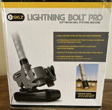 Lighting Bolt Pro Lightweight & Portable Automatic Pitching Machine w/ 12 Balls