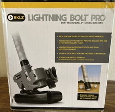 Lighting Bolt Pro Lightweight & Portable Automatic Pitching Machine w/ 12 Balls
