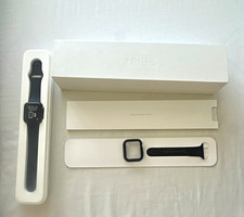Apple Watch Sport 44mm Black Aluminium Case GPS Smartwatch w/ Black Band