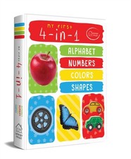 My First 4 in 1 Alphabet Numbers Colours Shapes by Wonder House Books HARDBACK