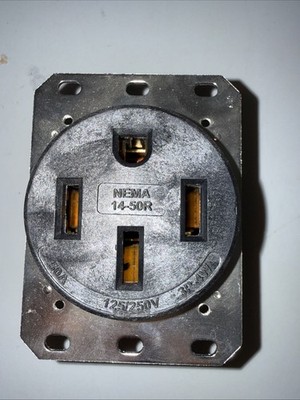 NEMA 14-50 EV Outlet, Heavy Duty 50 Amp EV Charging Receptacle