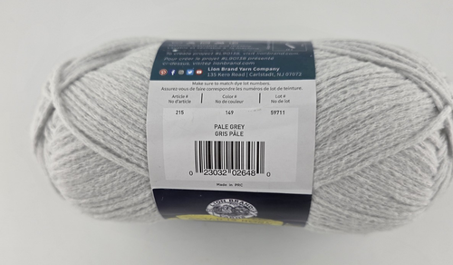 Una nuova matassa da 3,5 oz MARCHIO LEONE sembra filato Butta colore grigio pallido - Foto 2 di 3