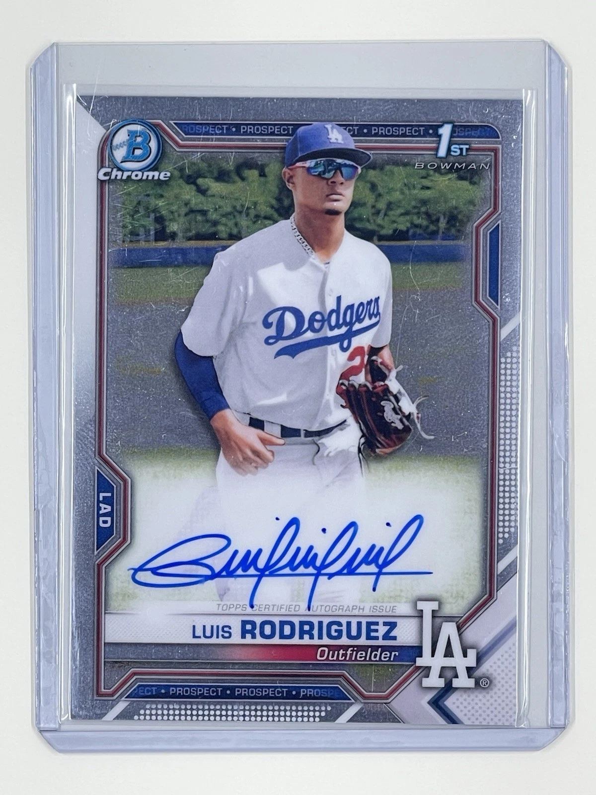 2021 Bowman Chrome 💥 Prospect Luis Rodriguez Autograph CPA-LR 1st Auto Dodgers
