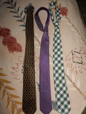 Youth Boys Neck Ties Lot Of 3 Cotton Poly JASON DOCKERS BANANA REP Preppy School