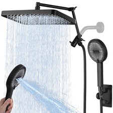 13 Inch High Pressure Rain Shower Head with Handheld Spray Combo, Wide Rainfa...