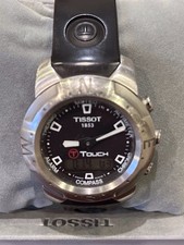 Tissot T Touch mens watch, black rubber strap,  working order, barely worn