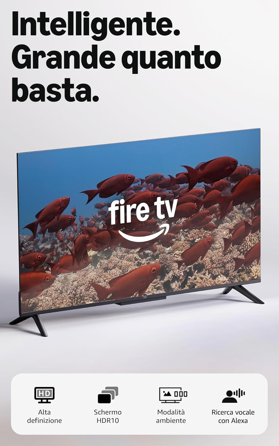 Ember Serie 2 Da 40" Con Fire TV (Ultimo Modello), Smart TV HD Con Telecomando V