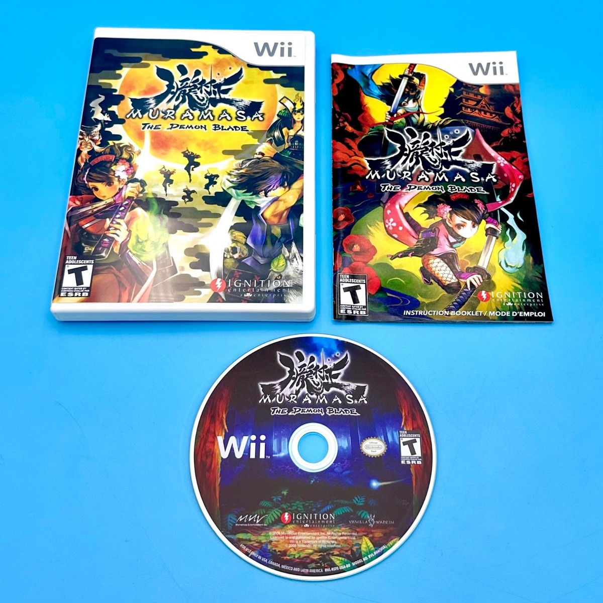 Muramasa: The Demon Blade Nintendo Wii 2009 Vanillaware Action RPG