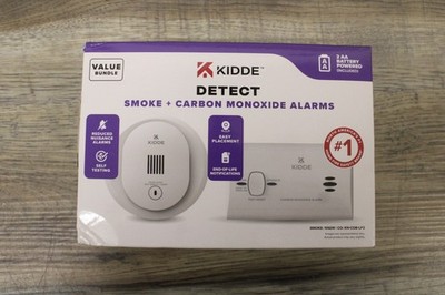 Kidde 4'' Smoke Detector 10SDR & Carbon Monoxide KN-COB-LP2 2-Pack combo
