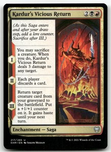 Kardur's Vicious Return Kaldheim #217 Uncommon