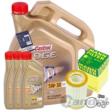 MANN ÖLFILTER + 8L CASTROL 5W30 für MERCEDES C+E+G+M+S+SL+VITO VIANO+CLK+CLS