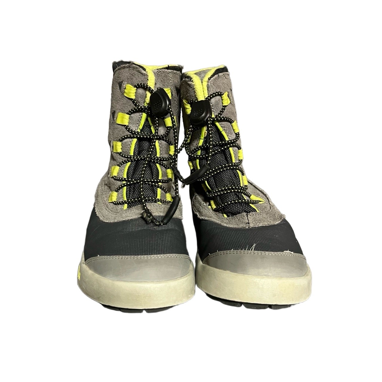 Stivali impermeabili Merrell Snow Bank grigio giallo lime 200G isolati stringati US 3M