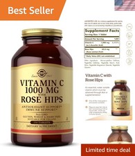 250 Tablets of Non-GMO Vitamin C with Rose Hips - Powerful Antioxidant Support