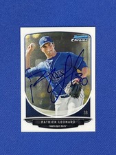 Patrick Leonard 2013 Bowman Chrome Prospects #BCP49 Rays Signed auto autograph X