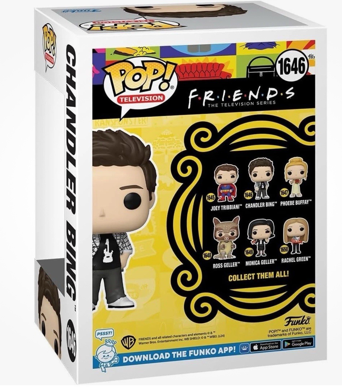 FUNKO POP #1646 FRIENDS CHANDLER BING VINYL FIGURE NEW